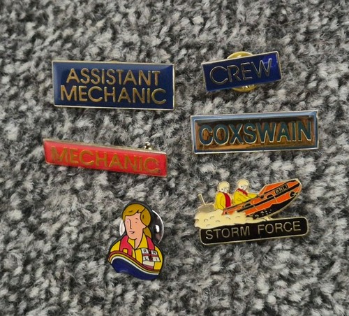 Rnli lifeboat crew - crew, pins