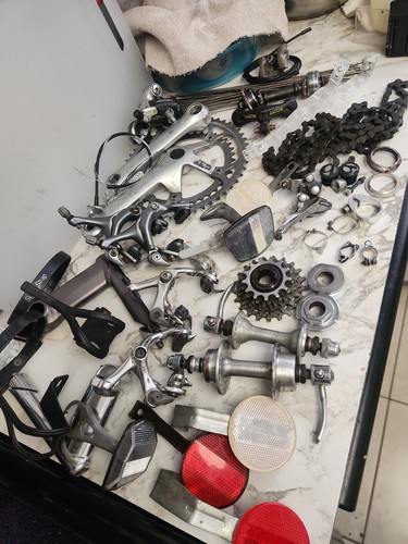 Vintage bicycle parts - vintage, lot