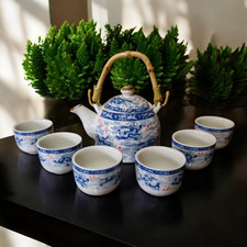 Chinese Tea Set - Blue and