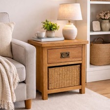 Oakcroft 1 Drawer 1 Basket End