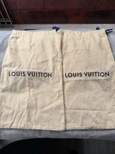 Louis Vuitton Dust Bag x 2 - approx size 48cm x 30cm - excellent condition