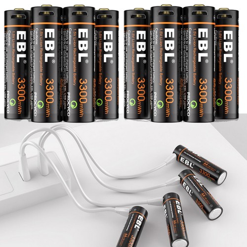 Ebl usb rechargeable - ebl, 1.5v