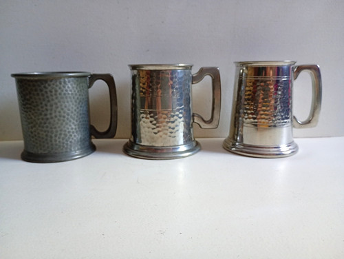 Vintage half pint pewter - 3,