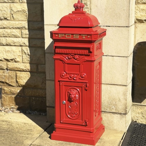 Victorian red post box - victorian,