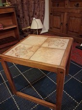 Vintage Tile Topped Teak