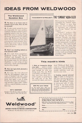 Weldwood vintage 1956 magazine - vintage,