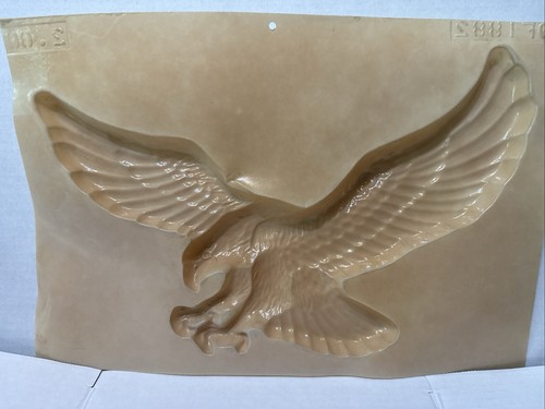 Plaster paris mold eagle - plaster,