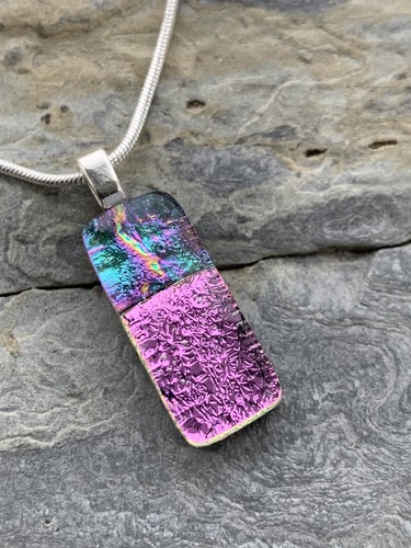Dichroic glass pendant - dichroic,