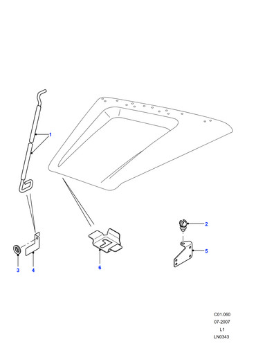 Land rover genuine grommet - land,