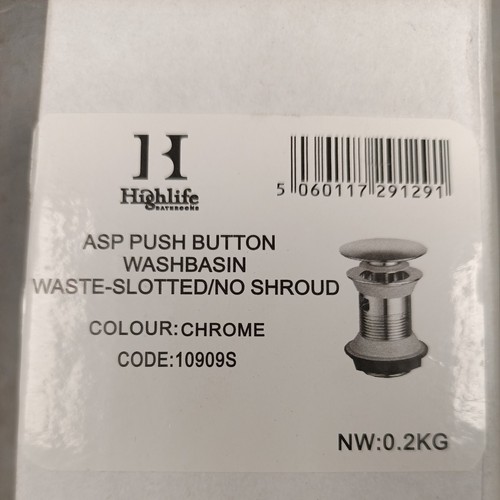 Push button washbasin slotted - button,