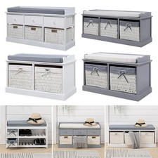 Wooden Hallway Shoe Storage