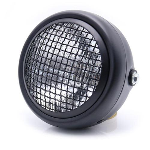 Matte black headlight with - matte,