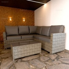 L Shape Rattan Corner Garden
