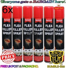6x Rentokil Flea Killer Spray