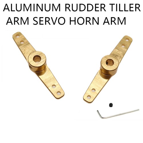 Aluminum rudder tiller arm - aluminum,