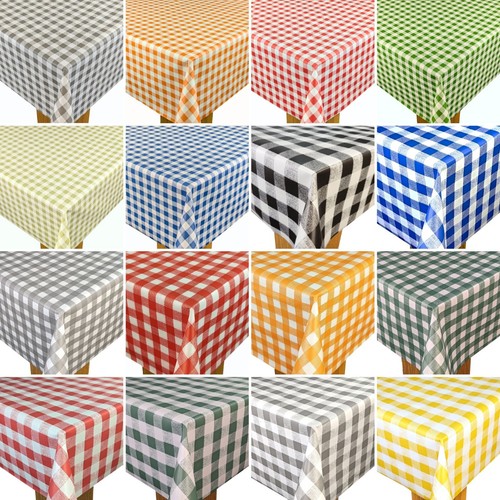 Gingham wipe clean pvc vinyl - gingham,