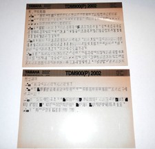 Microfiche of the workshop manual Yamaha TDM 900 (P) 2002