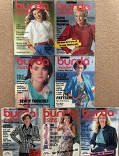 7x VINTAGE Burda MODEN