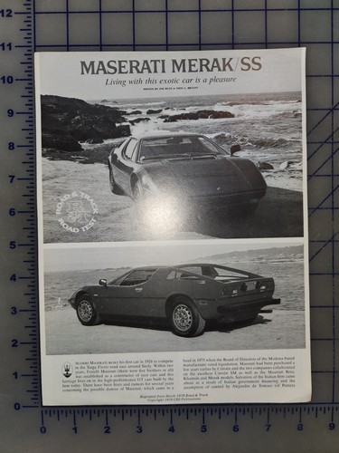 1978 maserati merak - maserati,