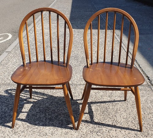 Pair ercol windsor chairs - ercol,