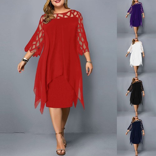 Monochrome plus size evening - monochrome,