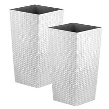 Tall Square Plastic Rattan