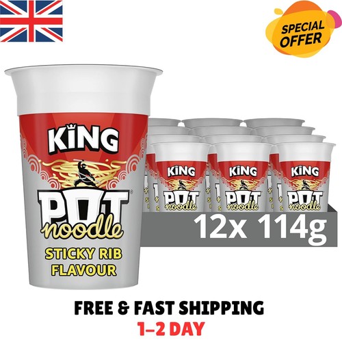 Pot noodle sticky rib - noodle, king