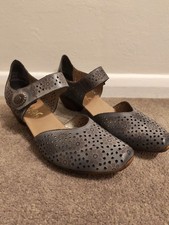 Rieker Blue Grey Leather Pip