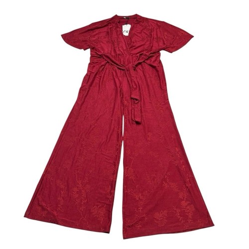Zara jumpsuit red - zara,