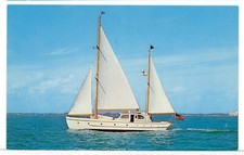 1962 - CORREGIDOR II Motor Sailer Designed by TIFFANY Boats Postcard