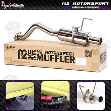 Honda Civic EG EK Performance Back Box Exhaust Spoon N1 Style Rolled Tip JDM M2