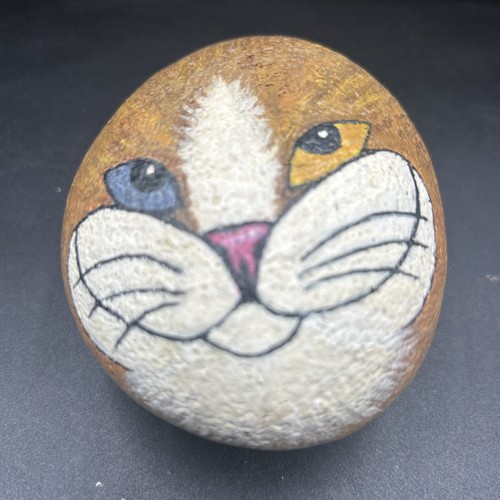 Hand painted and signed - and, rock