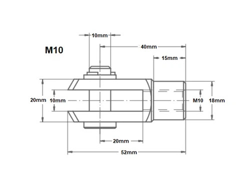 Clevis yoke fork end - clevis,