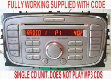 Ford Kuga MK2 Focus S C Max MK4 Mondeo Galaxy Radio Stereo 6000 CD Player Code