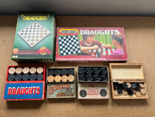 6 x VINTAGE DRAUGHTS SETS -