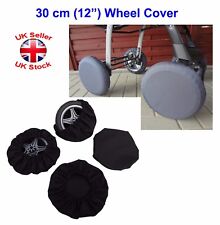 Wheels Cover For Buggy Pushchair Pram Wheel Size 30 cm (12") Black