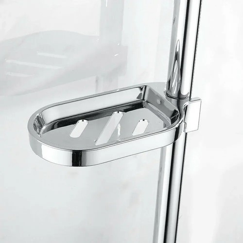 Silver soap dish for shower - silver,