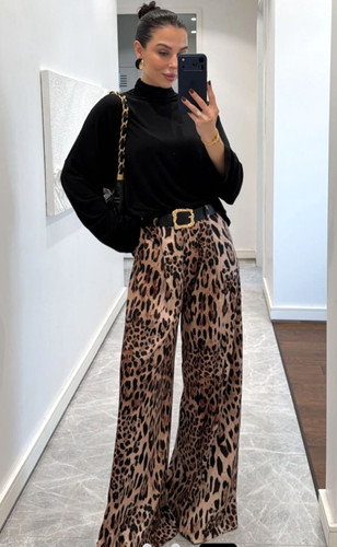 Zara satin wide leg - satin,