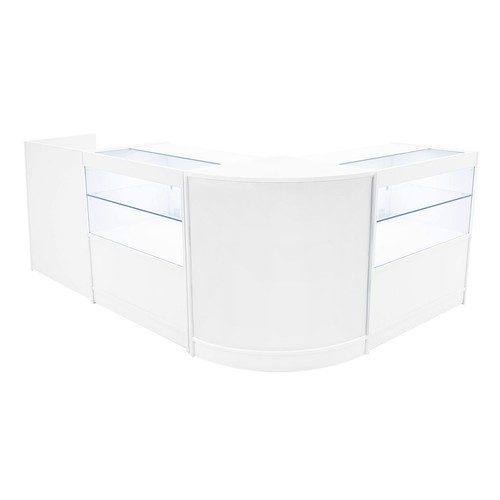 Shop counter set - shop, led