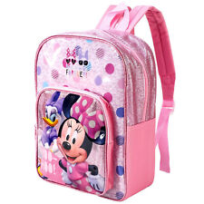 Girls Minnie Mouse & Daisy Duck Pink Backpack School Rucksack PE Book Lunch Bag