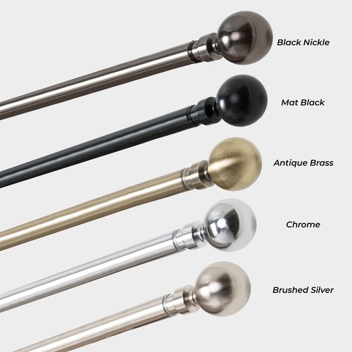 Curtain pole extendable metal - curtain,