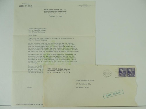 Vintage 1949 signed dealer - vintage,