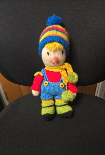 Hand knitted sonny - knitted, scarecrow