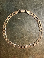 5g Hallmarked 9ct Solid Gold Curb Chain Bracelet 19cm 5mm 375 Cuban Link 9k 9KT
