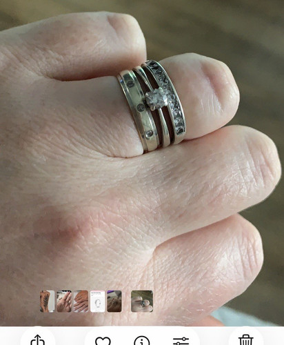 Set wedding rings 9ct - of, white