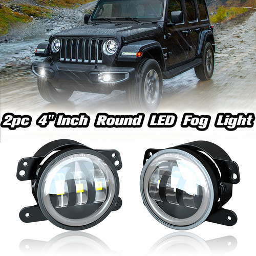 Inch led round fog lights - 4,