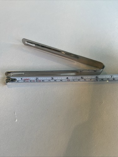 Stainless steel ice tongs 16cm - stainless,