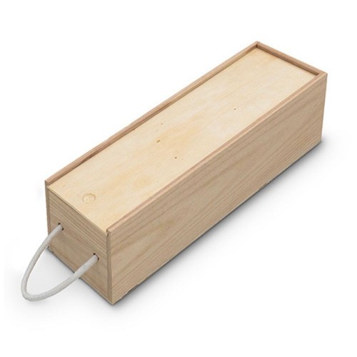 Wooden wine bottle gift box - wooden,