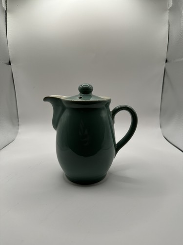 Vintage green denby coffee pot - vintage,