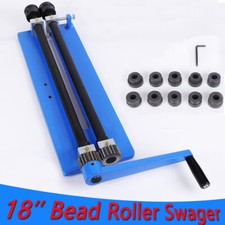 18" Swager Rotary Metal Sheet Tool Bead Roller Rotary Swaging Machine 6 Roll Set